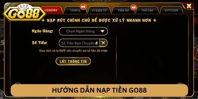 nạp tiền go88