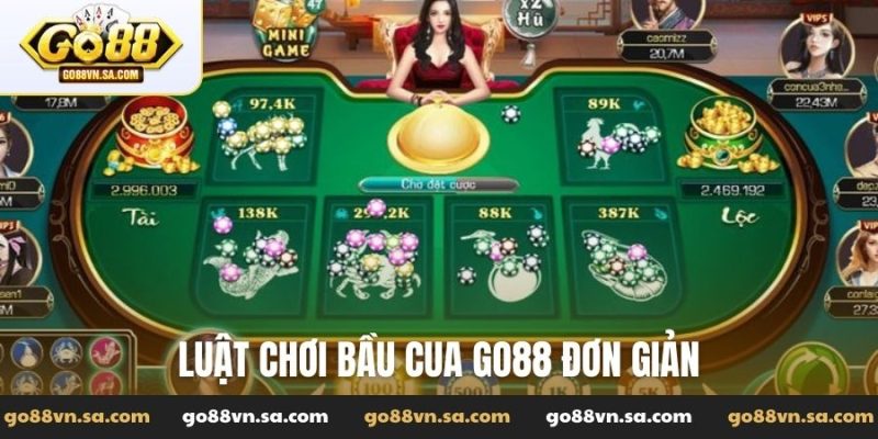 Luật chơi Bầu cua Go88 đơn giản